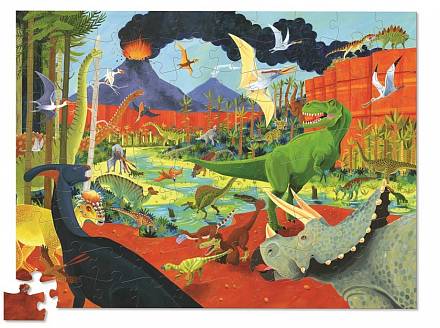 Пазл – Динозавры из серии 36 Животных, 100 деталей 